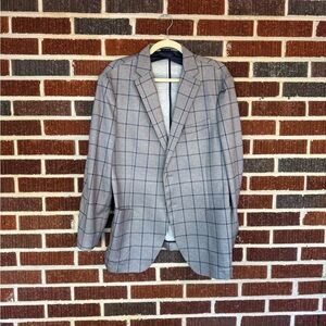 johnnie-O Classic Gray Plaid Blazer